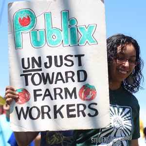 Asheville students at Publix protest (April 2015)