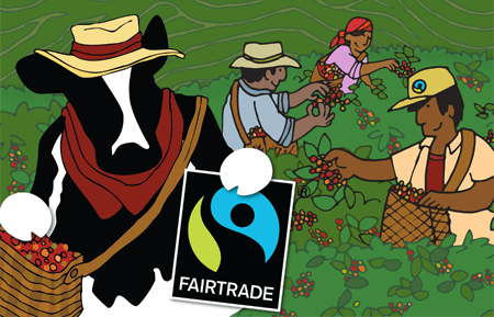 Ben & Jerry's advertise their Fair Trade Certified coffee